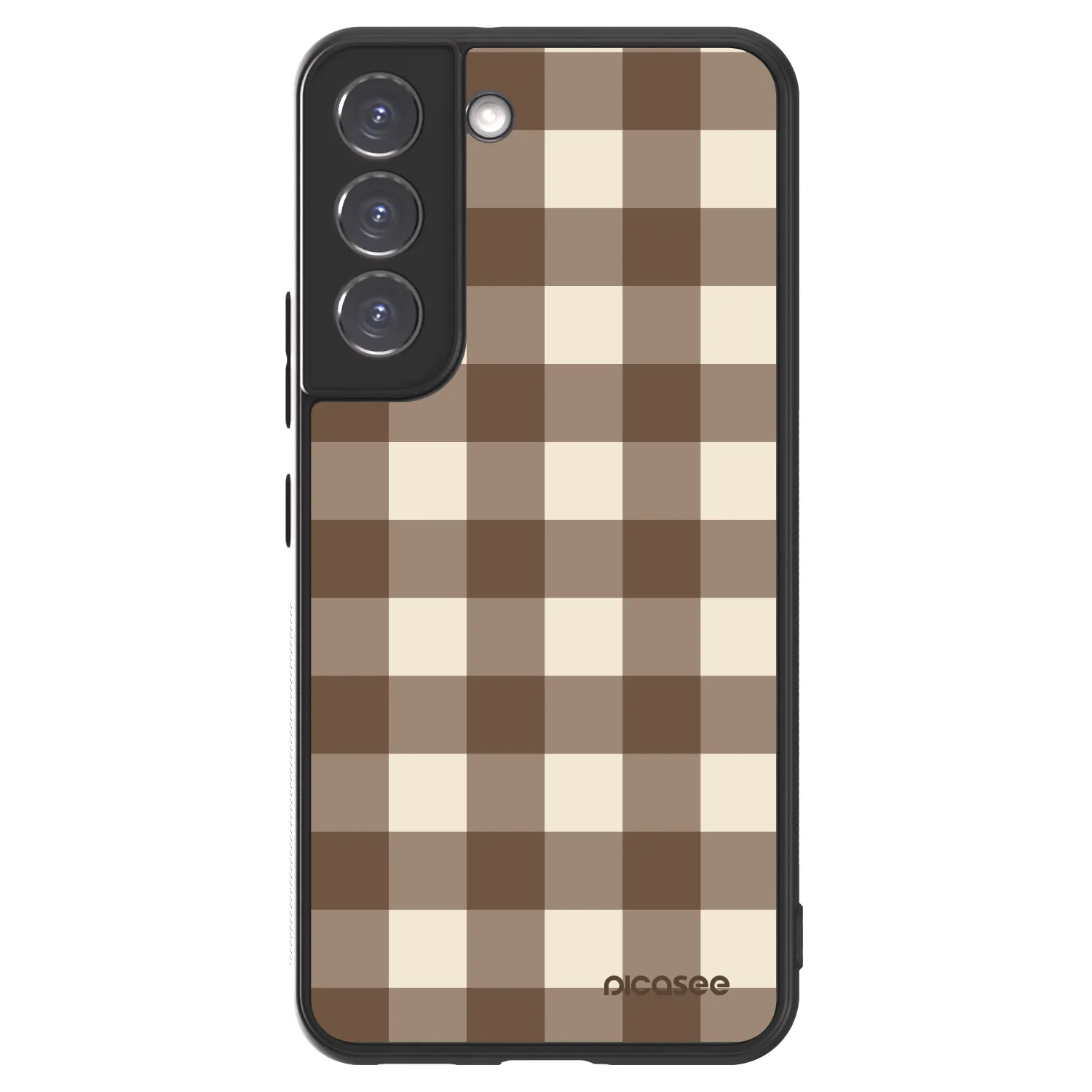Picasee ULTIMATE CASE PowerShare za Samsung Galaxy S22 5G - Brown grid