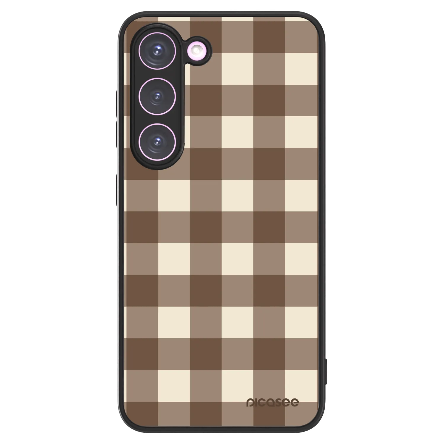 Picasee ULTIMATE CASE PowerShare za Samsung Galaxy S23 5G - Brown grid