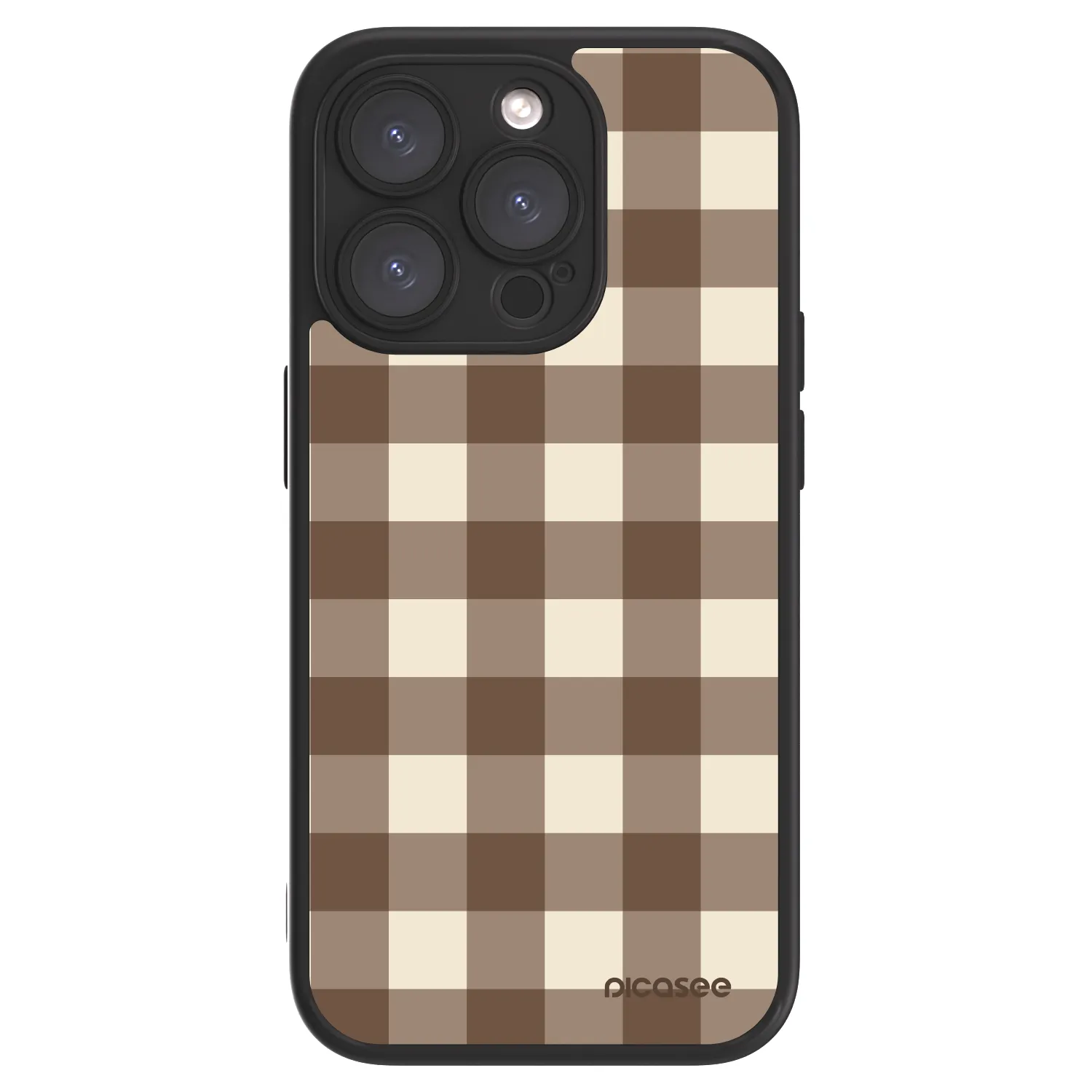 Picasee ULTIMATE CASE MagSafe za Apple iPhone 15 Pro - Brown grid