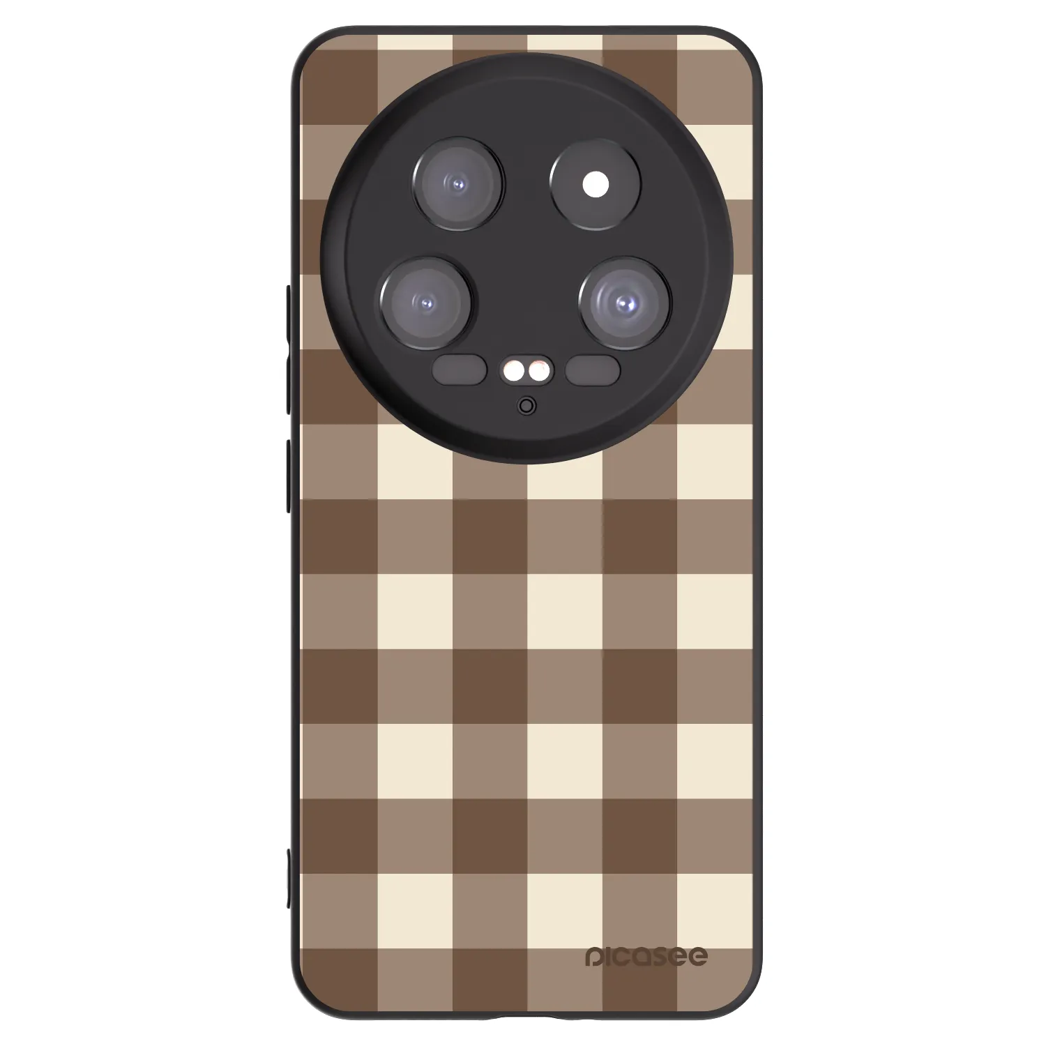 Picasee crna silikonska maskica za Xiaomi 14 Ultra - Brown grid