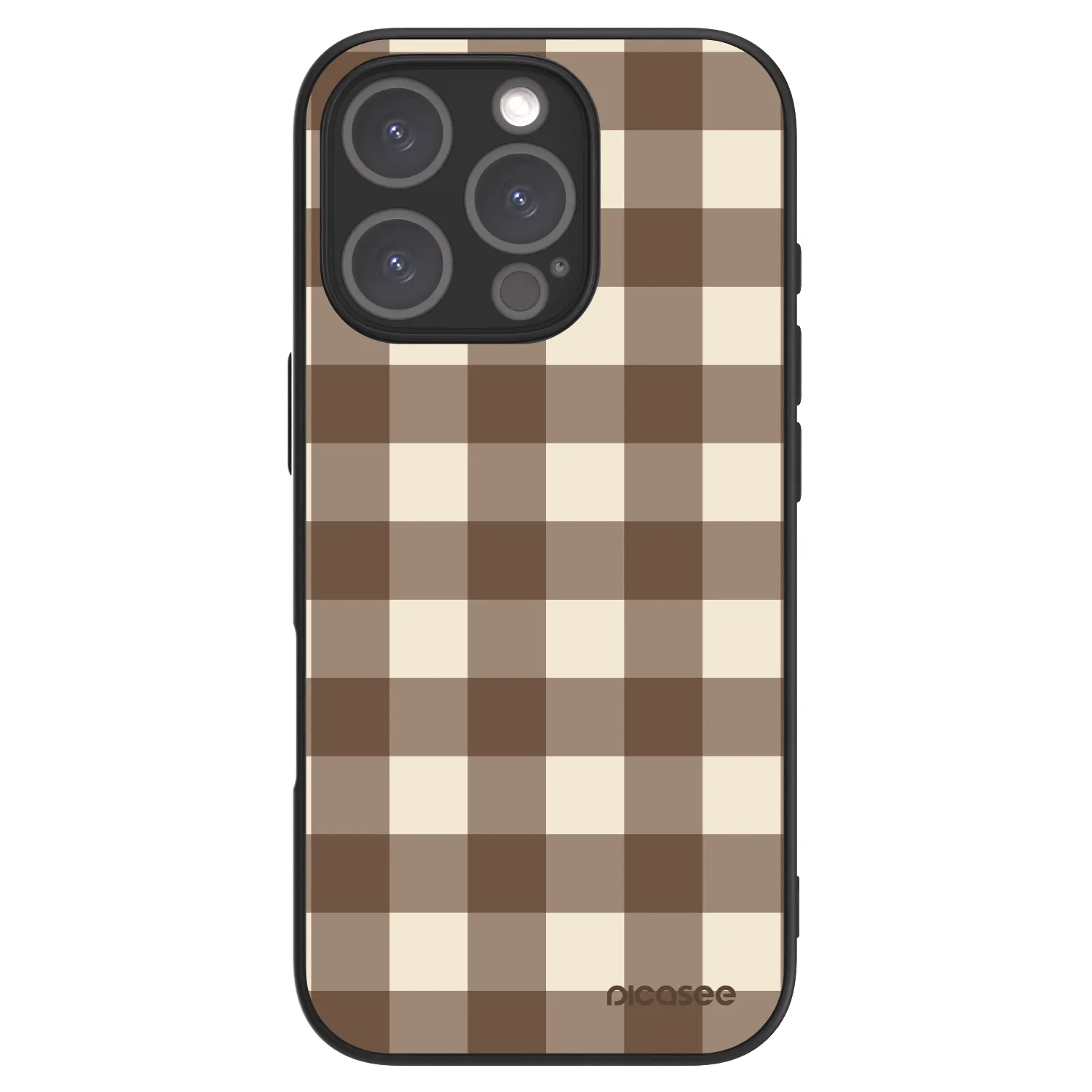 Picasee ULTIMATE CASE MagSafe za Apple iPhone 16 Pro - Brown grid