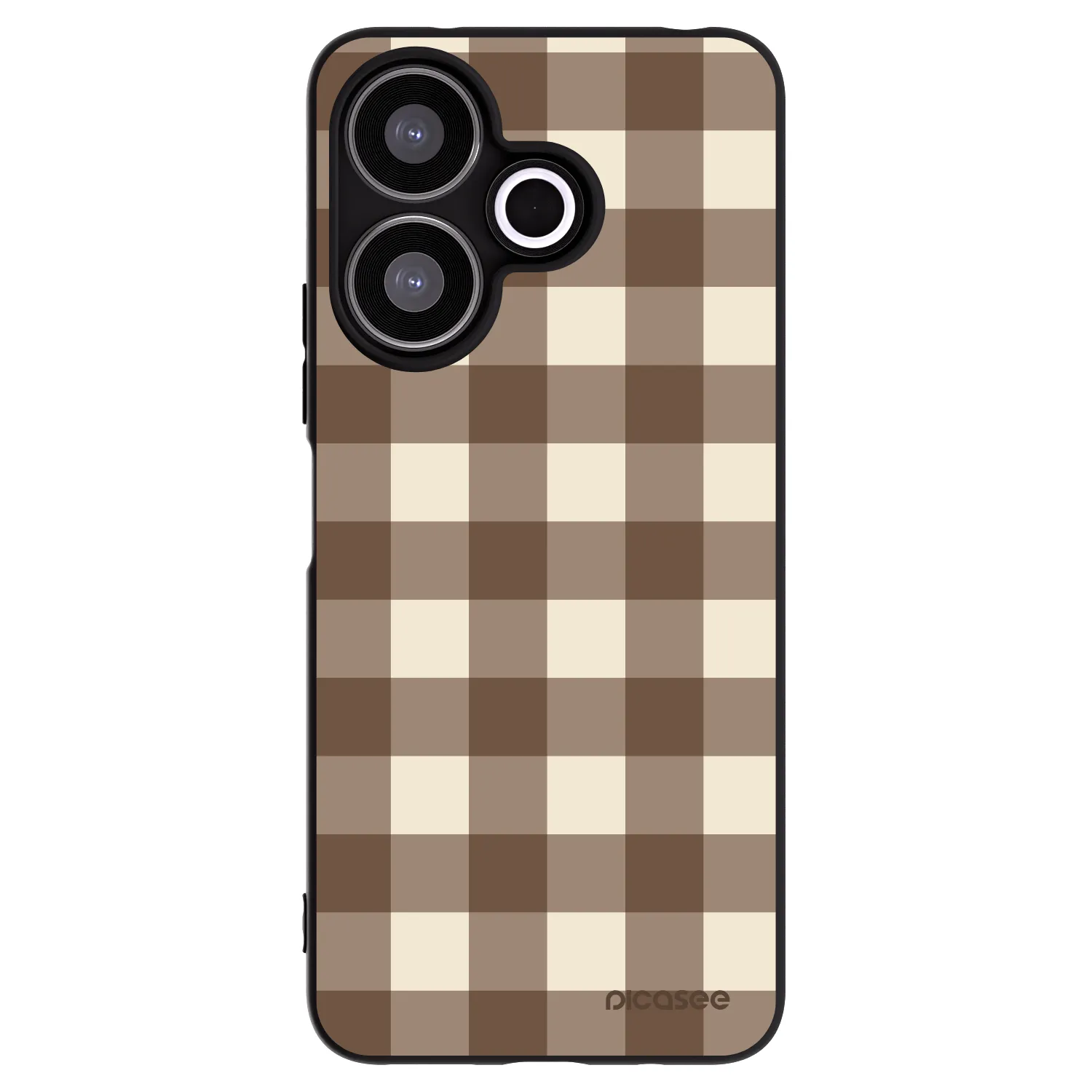 Picasee crna silikonska maskica za Xiaomi Redmi 13 4G - Brown grid