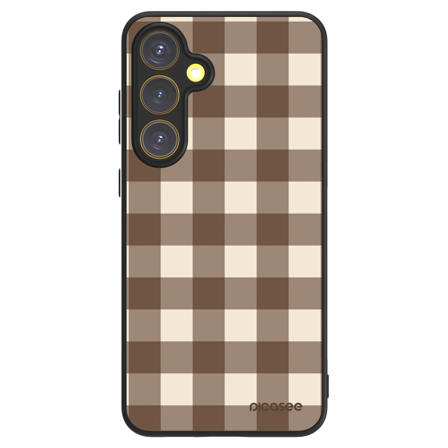 Picasee ULTIMATE CASE za Samsung Galaxy S24 FE S721B - Brown grid