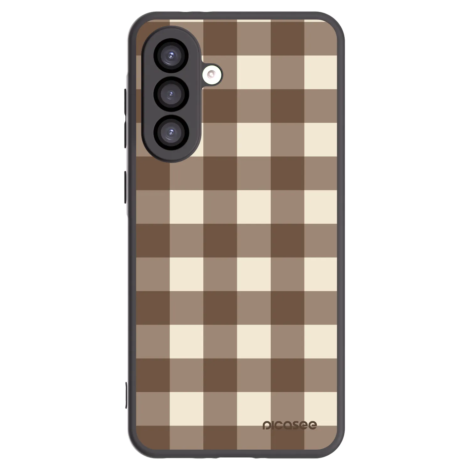 Picasee crna silikonska maskica za Samsung Galaxy A26 5G A266B - Brown grid