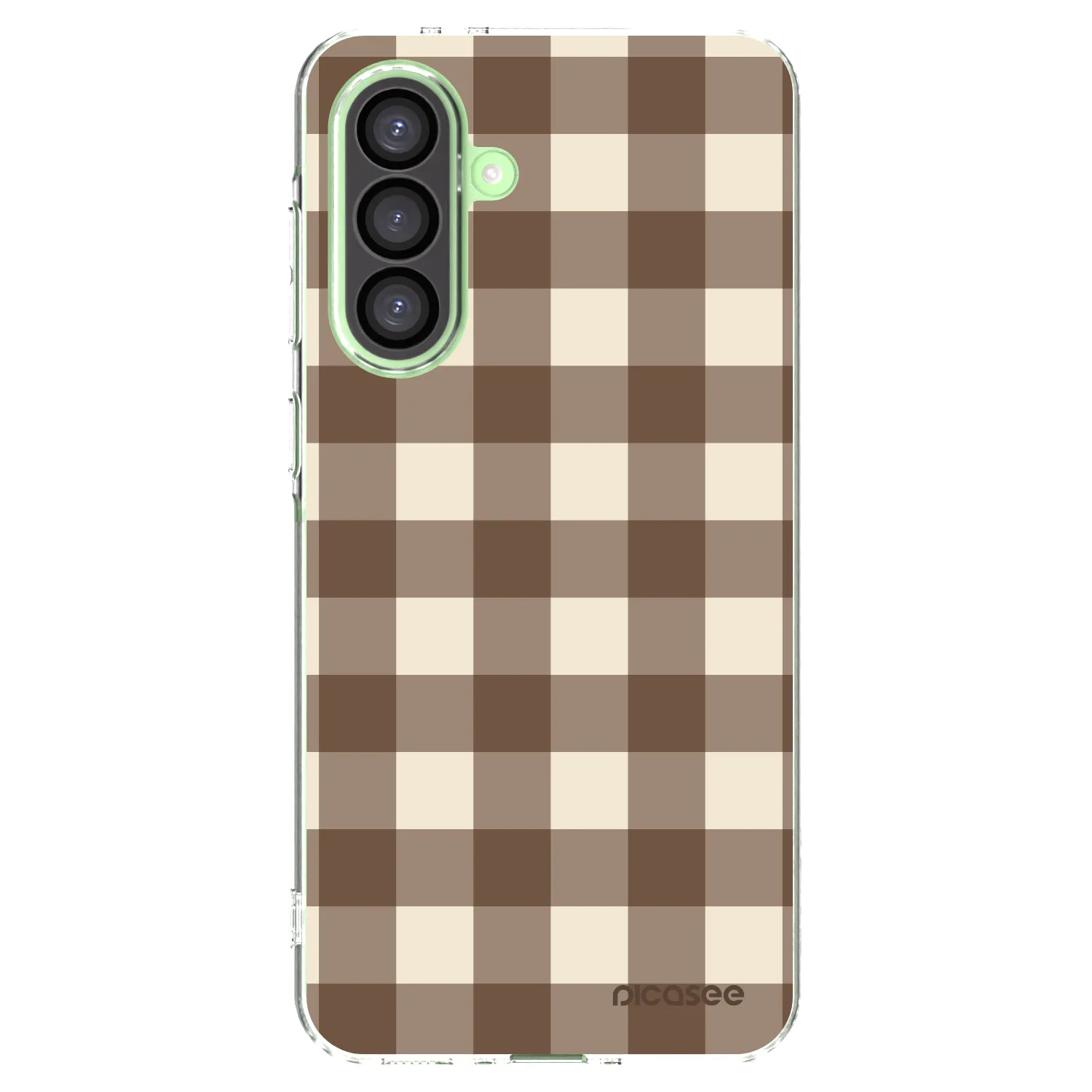 Picasee silikonska prozirna maskica za Samsung Galaxy A26 5G A266B - Brown grid
