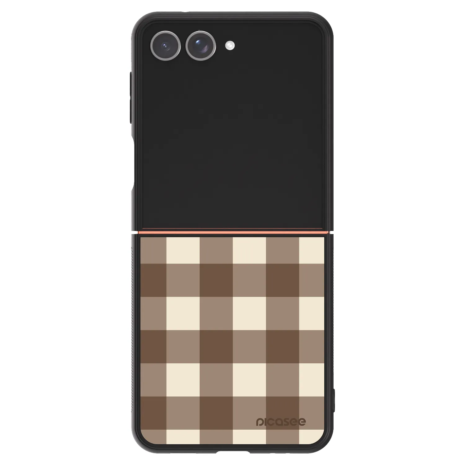 Picasee ULTIMATE CASE za Samsung Galaxy Z Flip7 5G - Brown grid