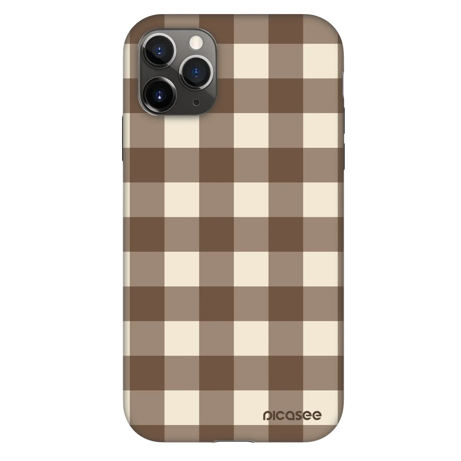 Picasee Fashion Case za Apple iPhone 11 Pro - Brown grid