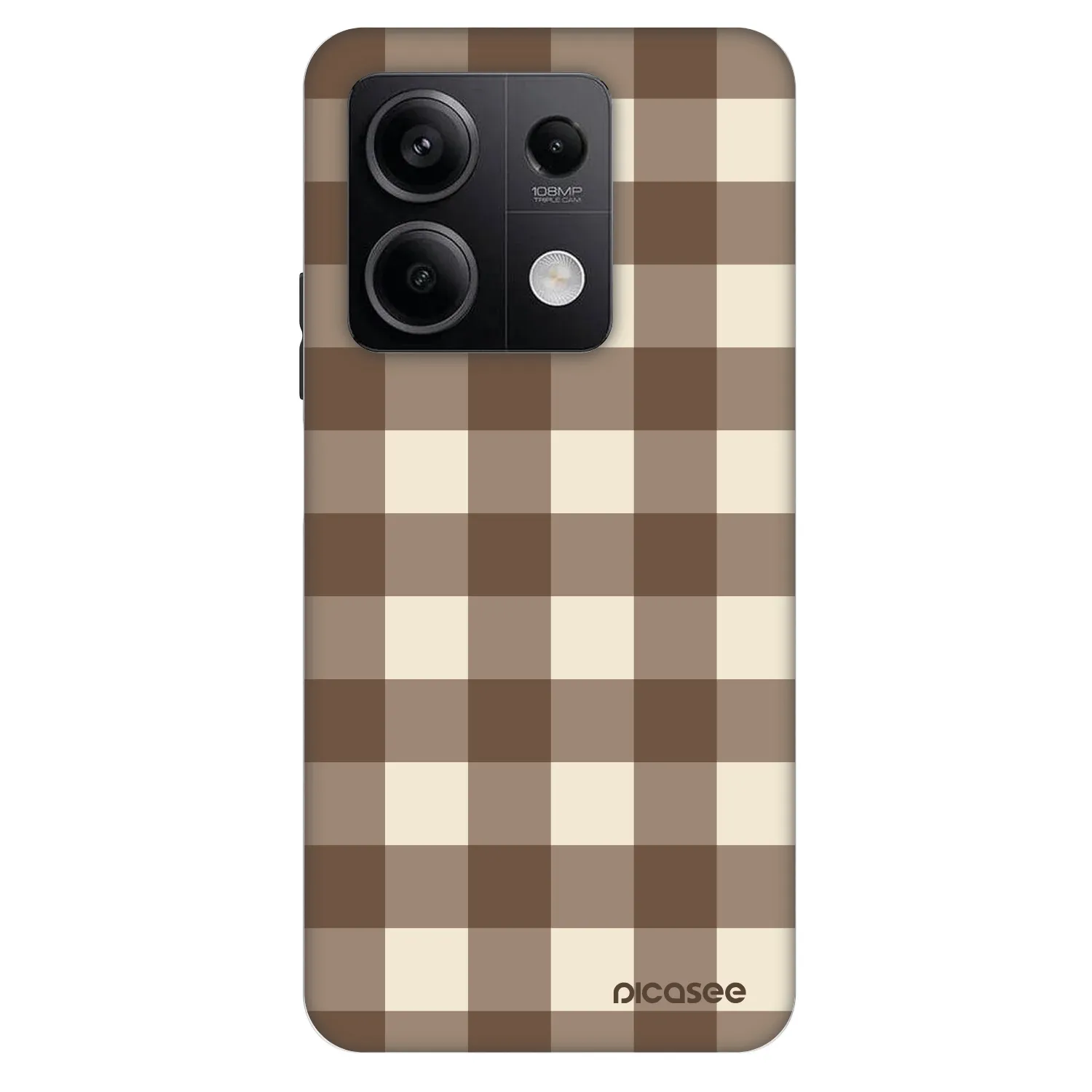 Picasee Fashion Case za Xiaomi Redmi Note 13 5G - Brown grid