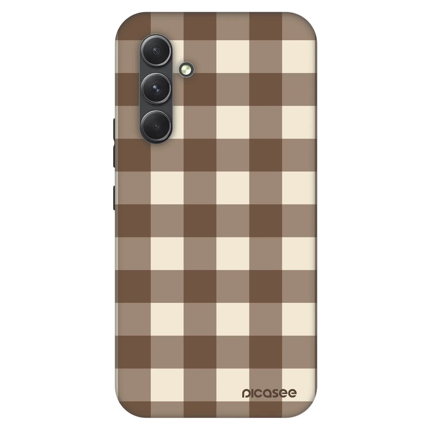Picasee Fashion Case za Samsung Galaxy A54 5G A546B - Brown grid