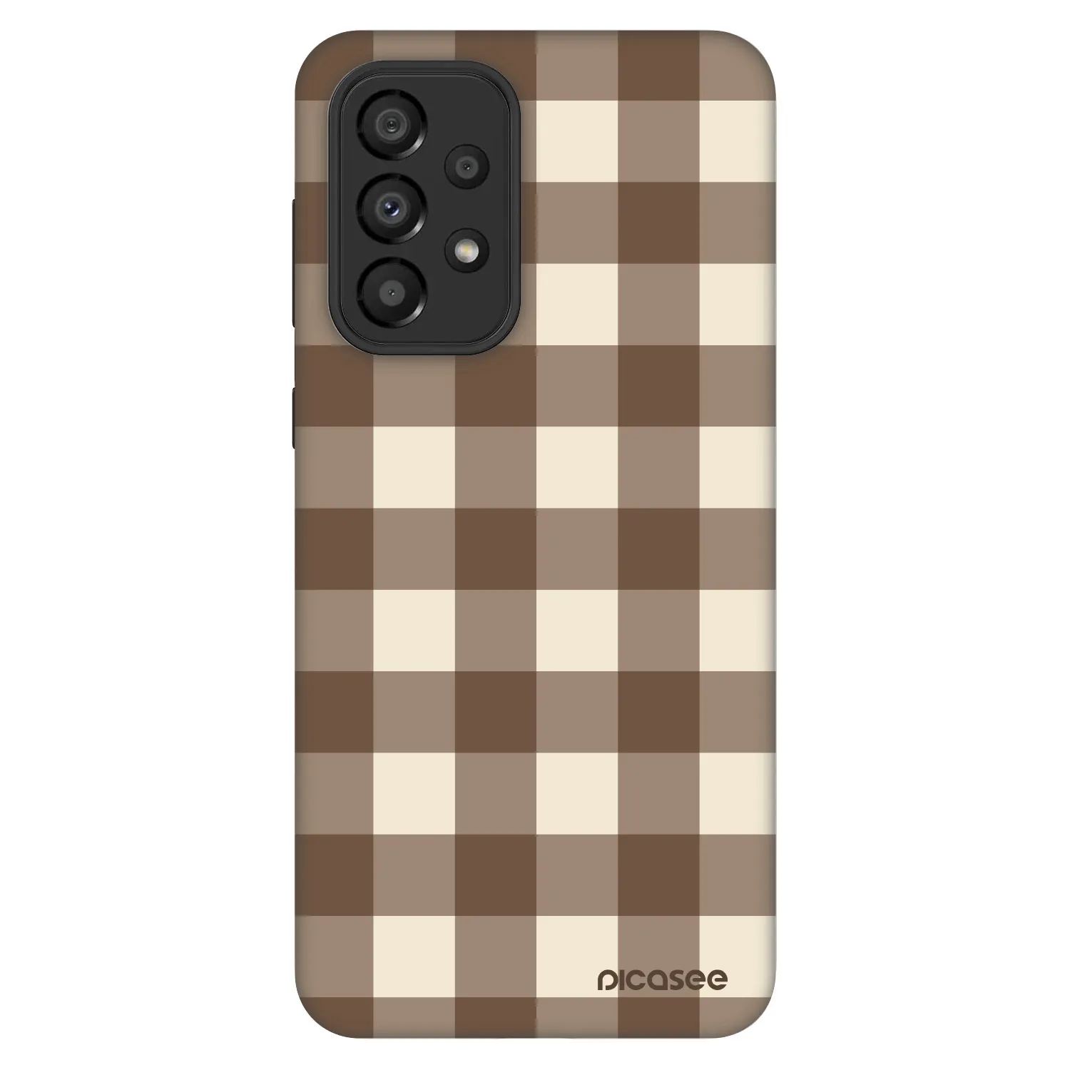 Picasee Fashion Case za Samsung Galaxy A33 5G A336 - Brown grid