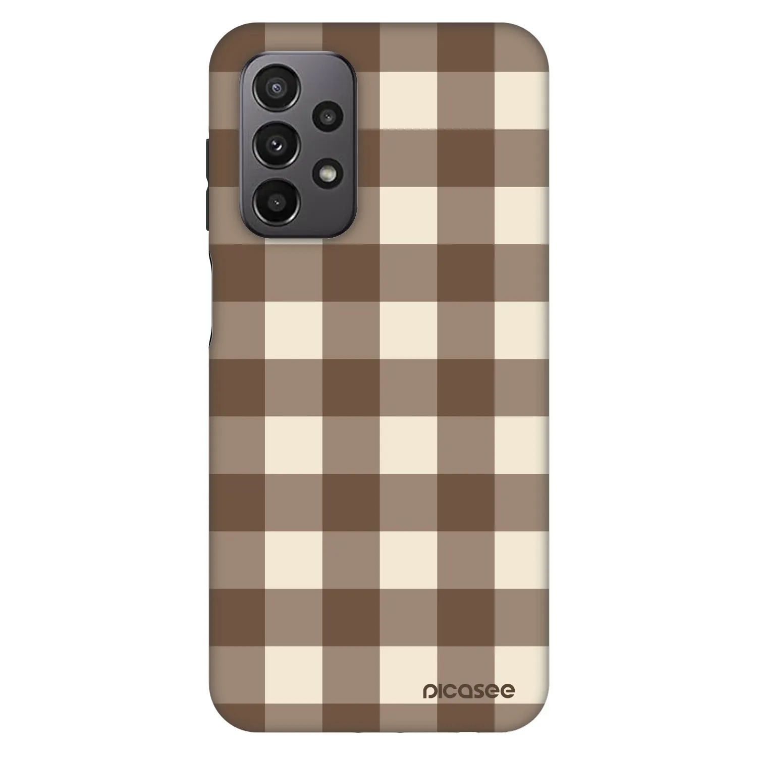 Picasee Fashion Case za Samsung Galaxy A23 A236B 5G - Brown grid