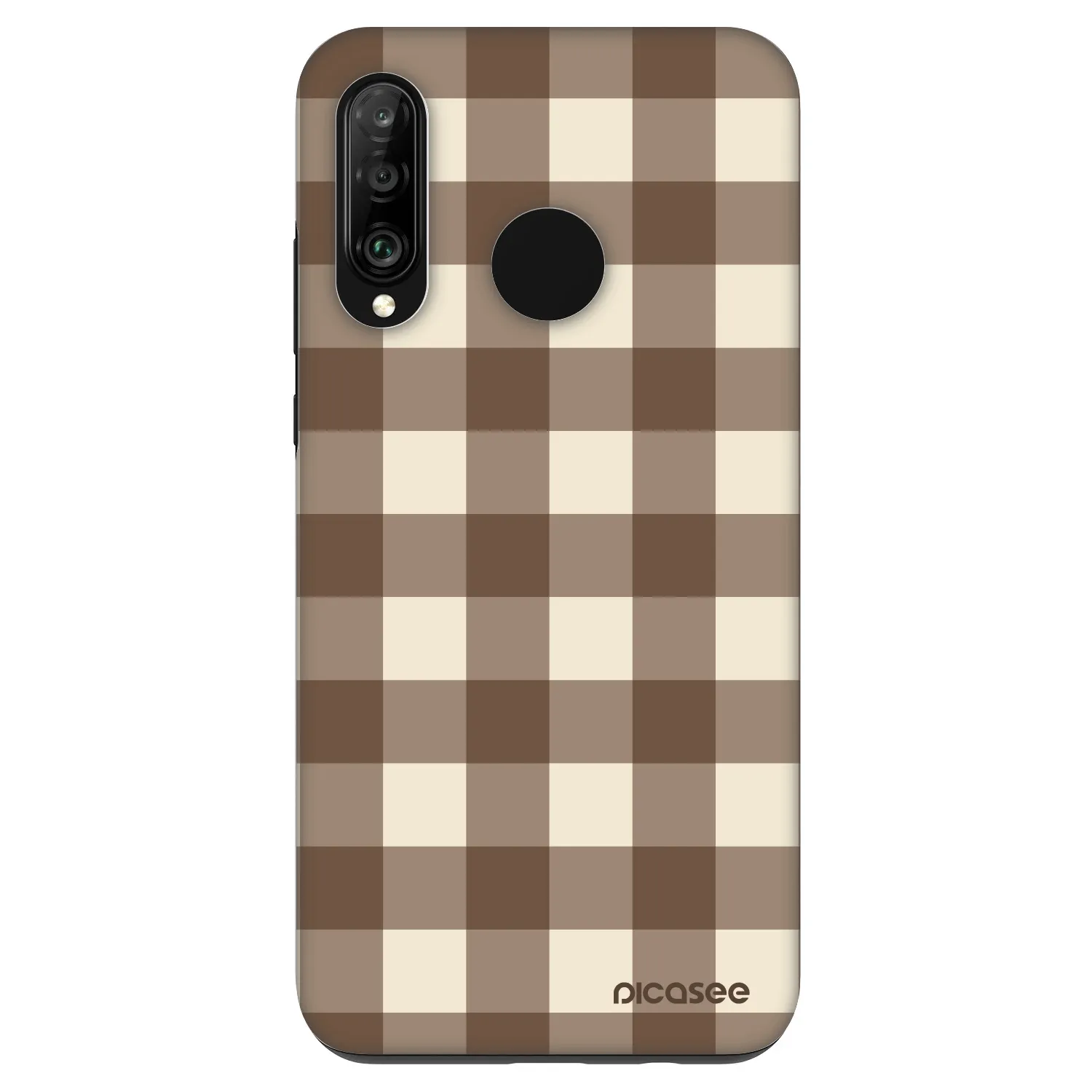Picasee Fashion Case za Huawei P30 Lite - Brown grid