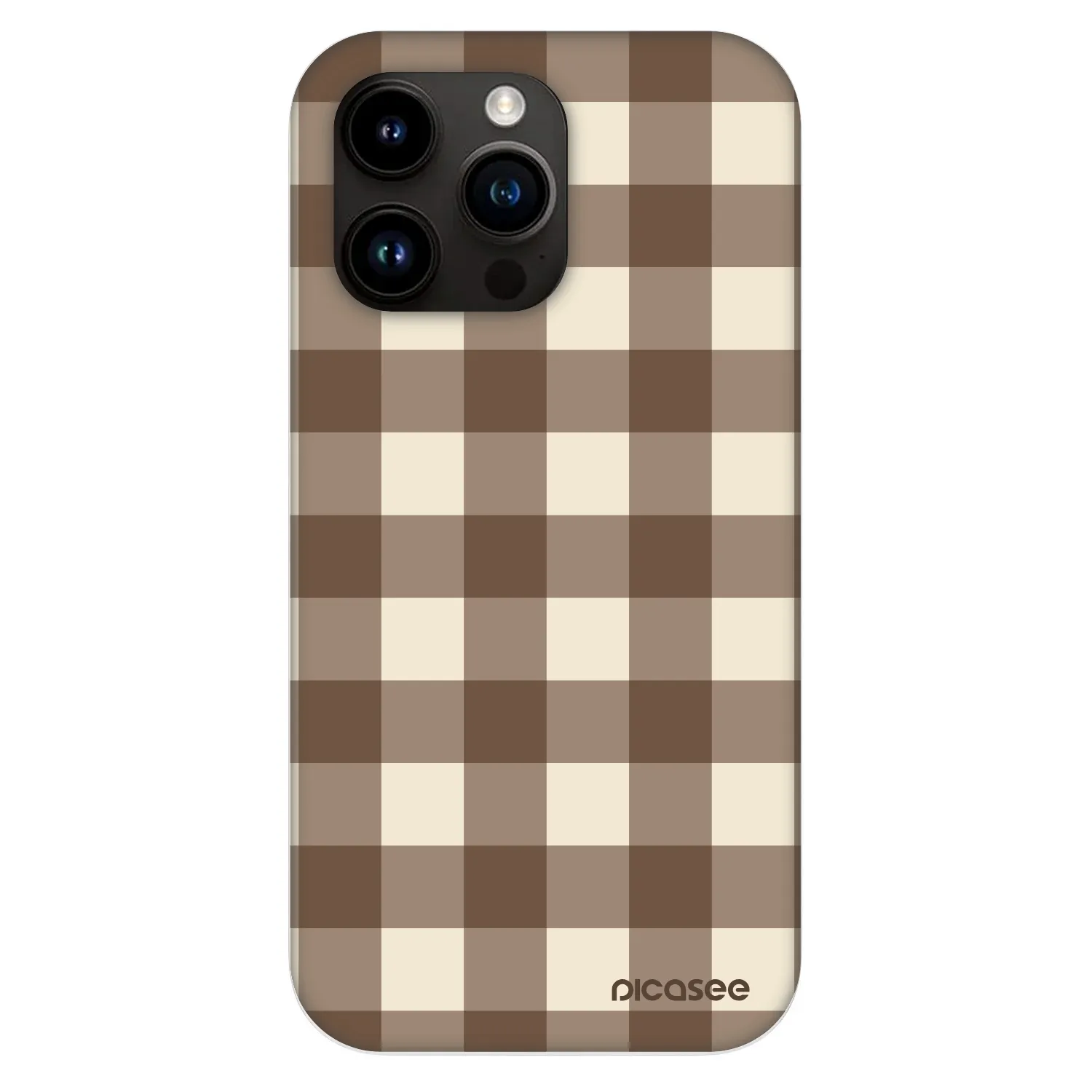 Picasee Fashion Case MagSafe za Apple iPhone 13 Pro - Brown grid