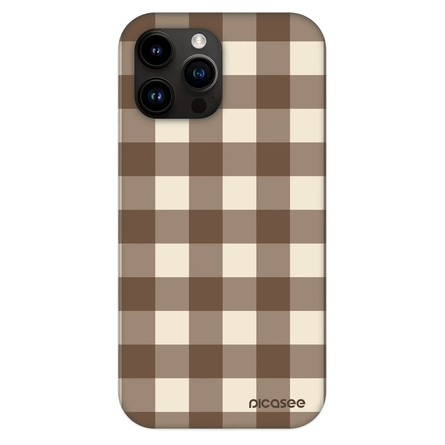 Picasee Fashion Case MagSafe za Apple iPhone 13 Pro Max - Brown grid