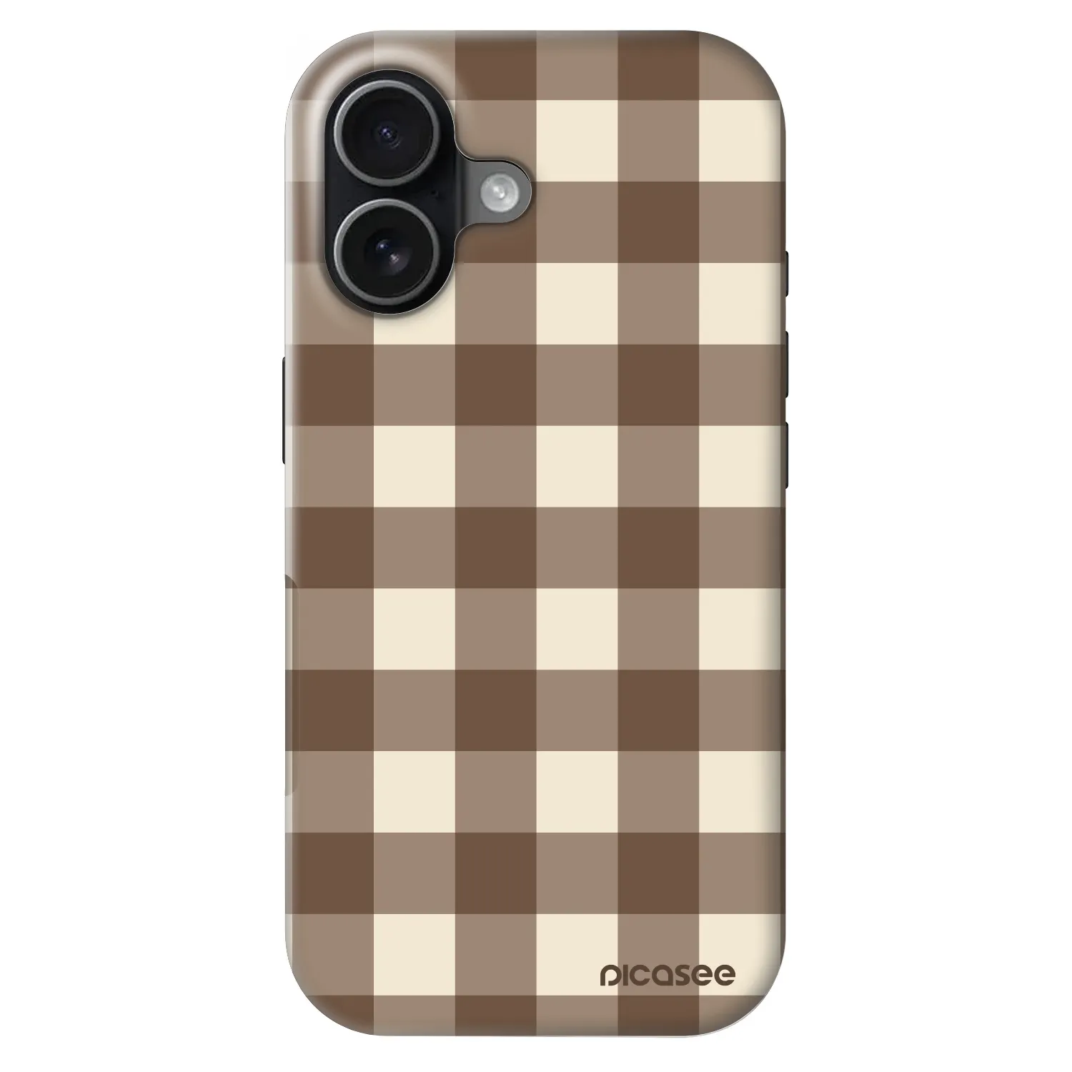 Picasee Fashion Case MagSafe za Apple iPhone 17 - Brown grid