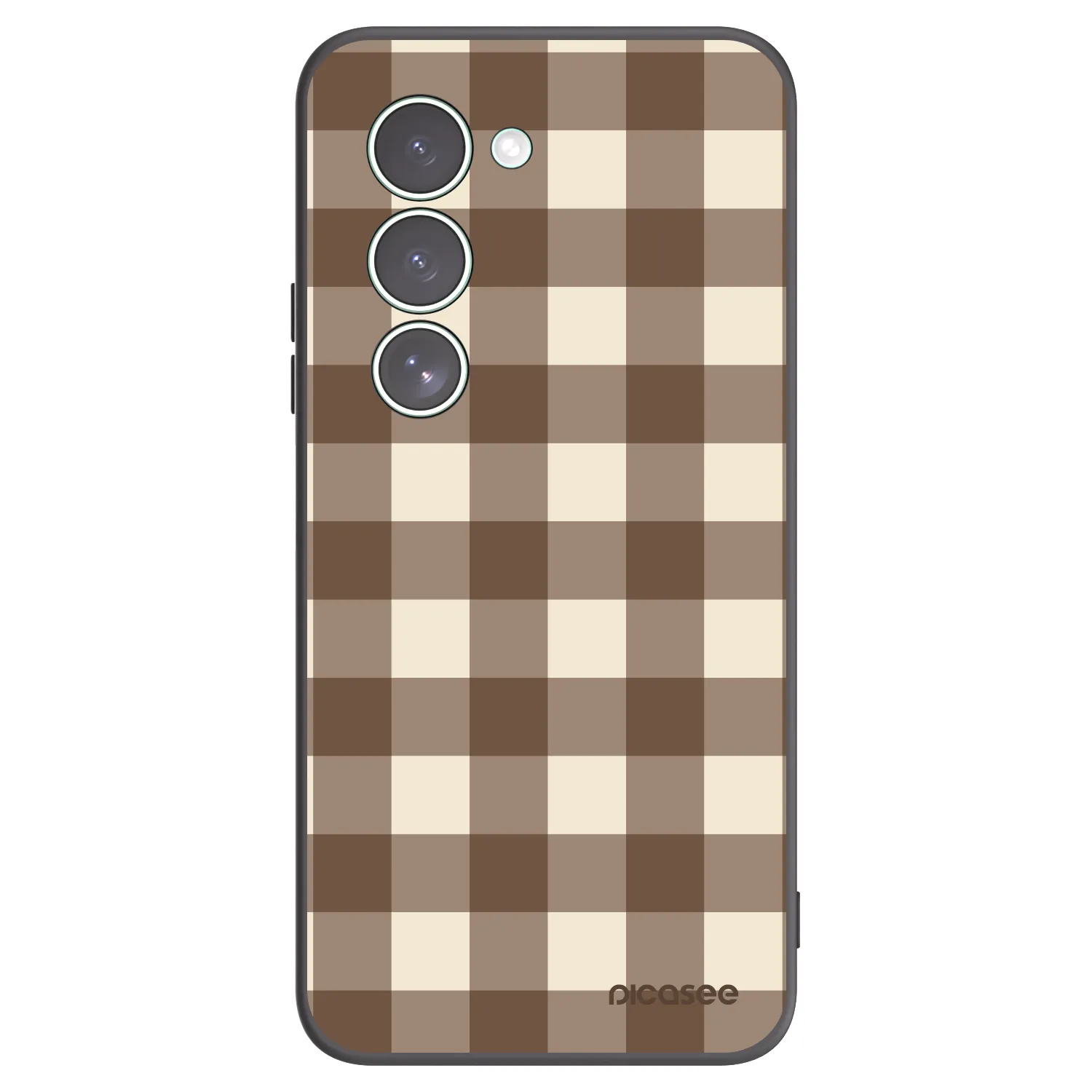 Picasee crna silikonska maskica za Xiaomi Redmi 15 5G - Brown grid