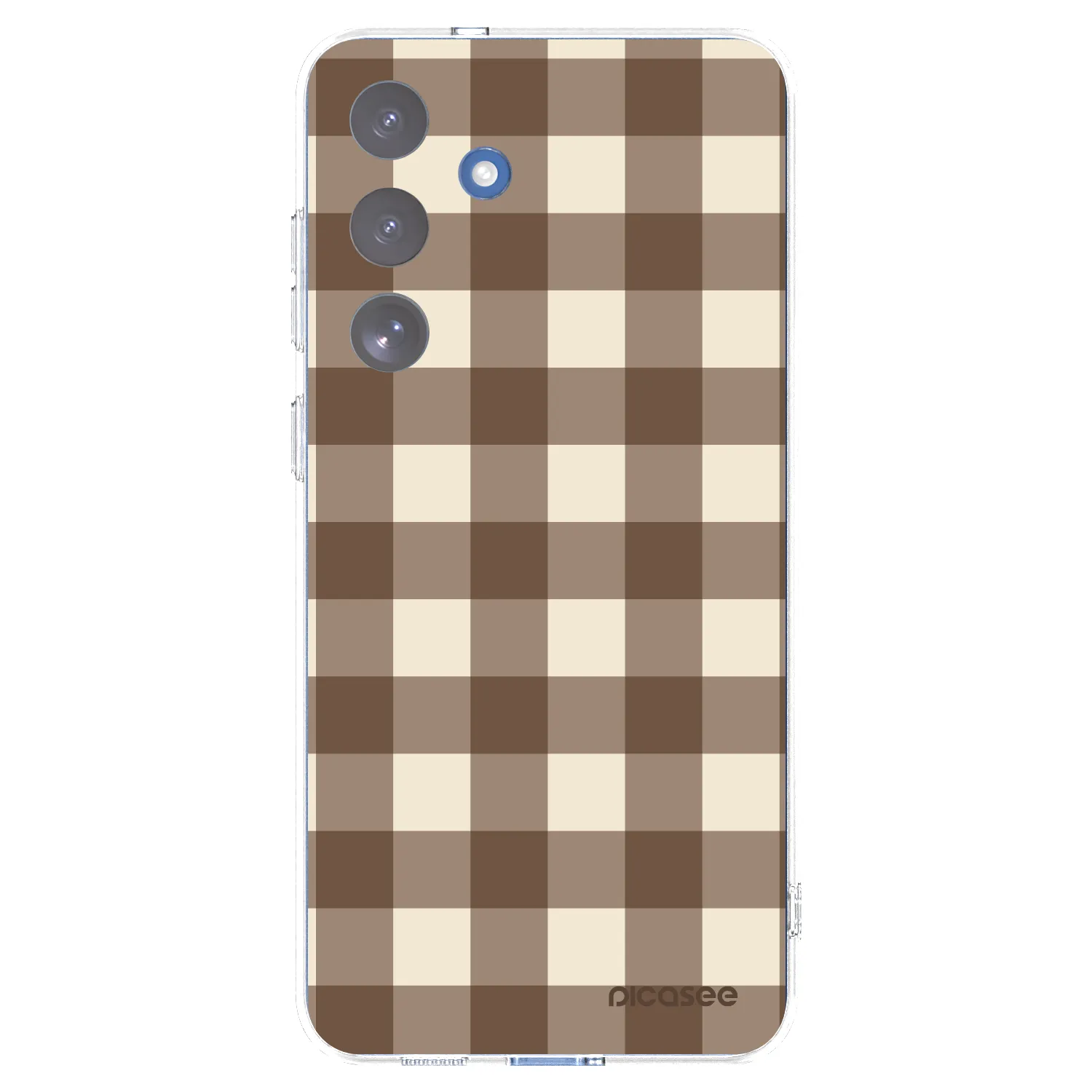 Picasee silikonska prozirna maskica za Samsung Galaxy S25 FE 5G - Brown grid