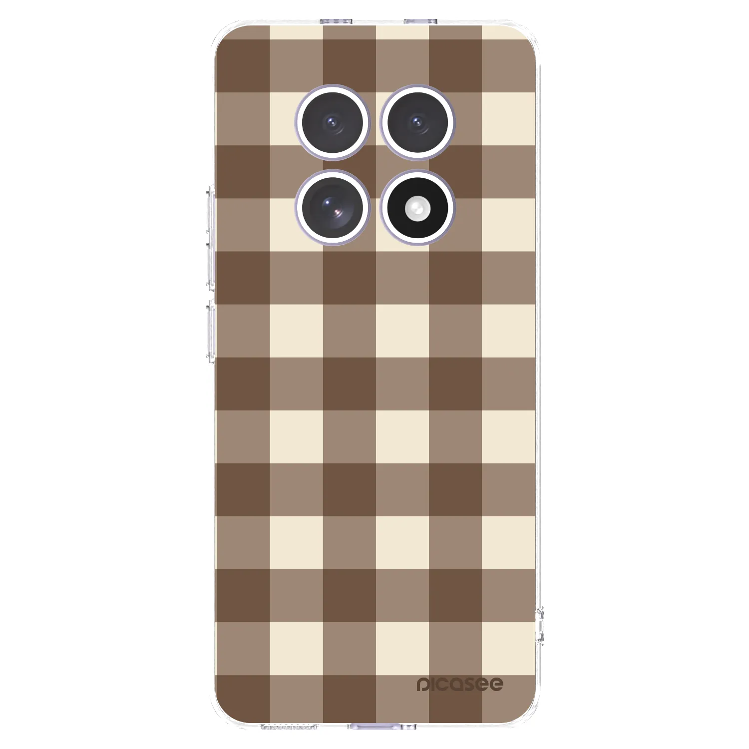 Picasee silikonska prozirna maskica za Xiaomi Redmi Note 15 4G - Brown grid