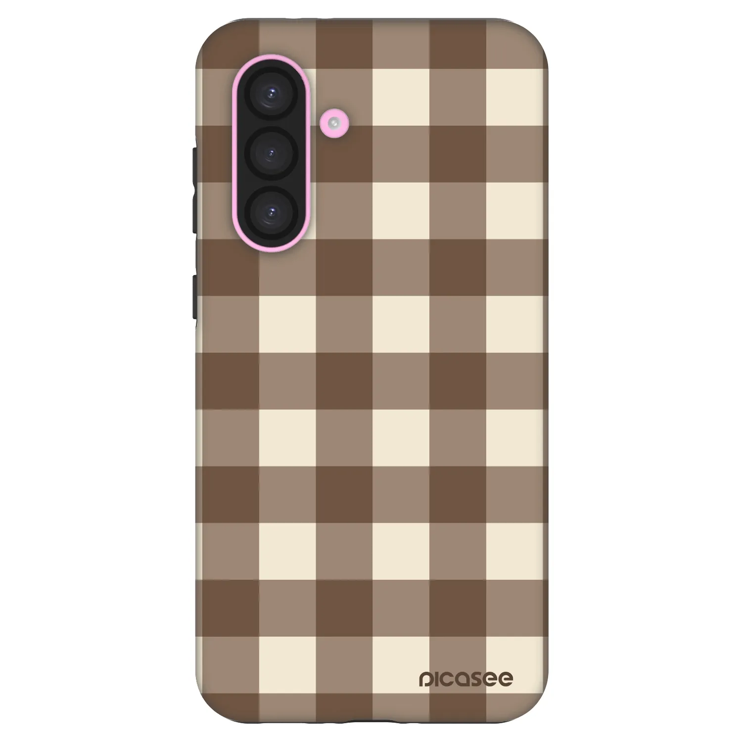 Picasee Fashion Case za Samsung Galaxy A56 5G A566B - Brown grid