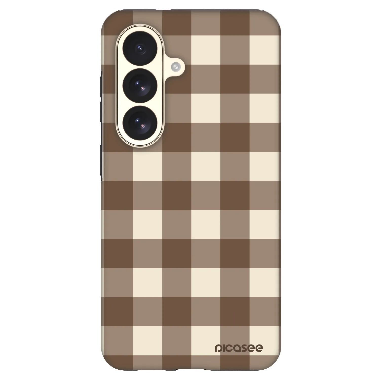 Picasee Fashion Case PowerShare pro Samsung Galaxy S26 - Brown grid
