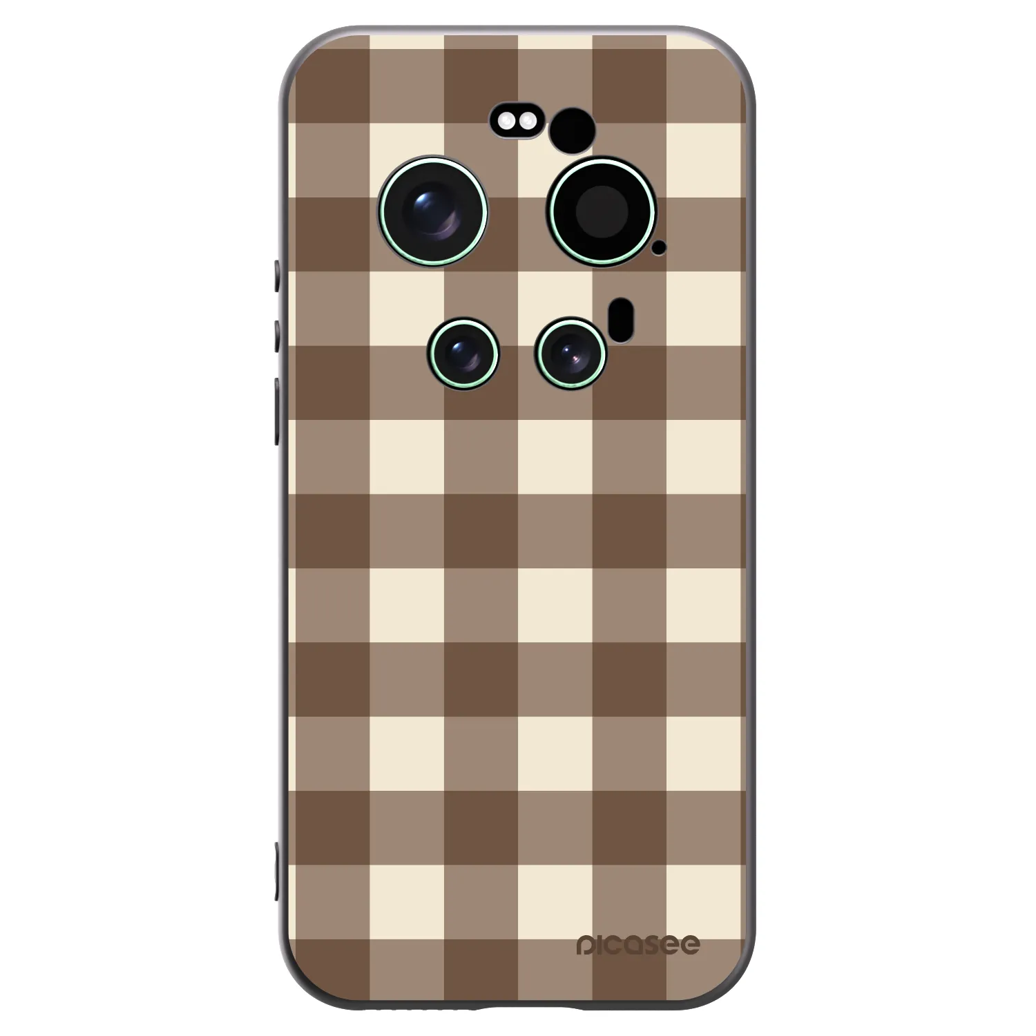 Picasee crna silikonska maskica za Xiaomi 17 Ultra - Brown grid