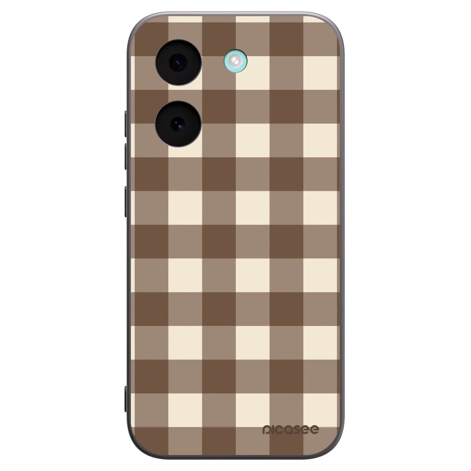 Picasee crna silikonska maskica za Xiaomi Poco X8 Pro - Brown grid