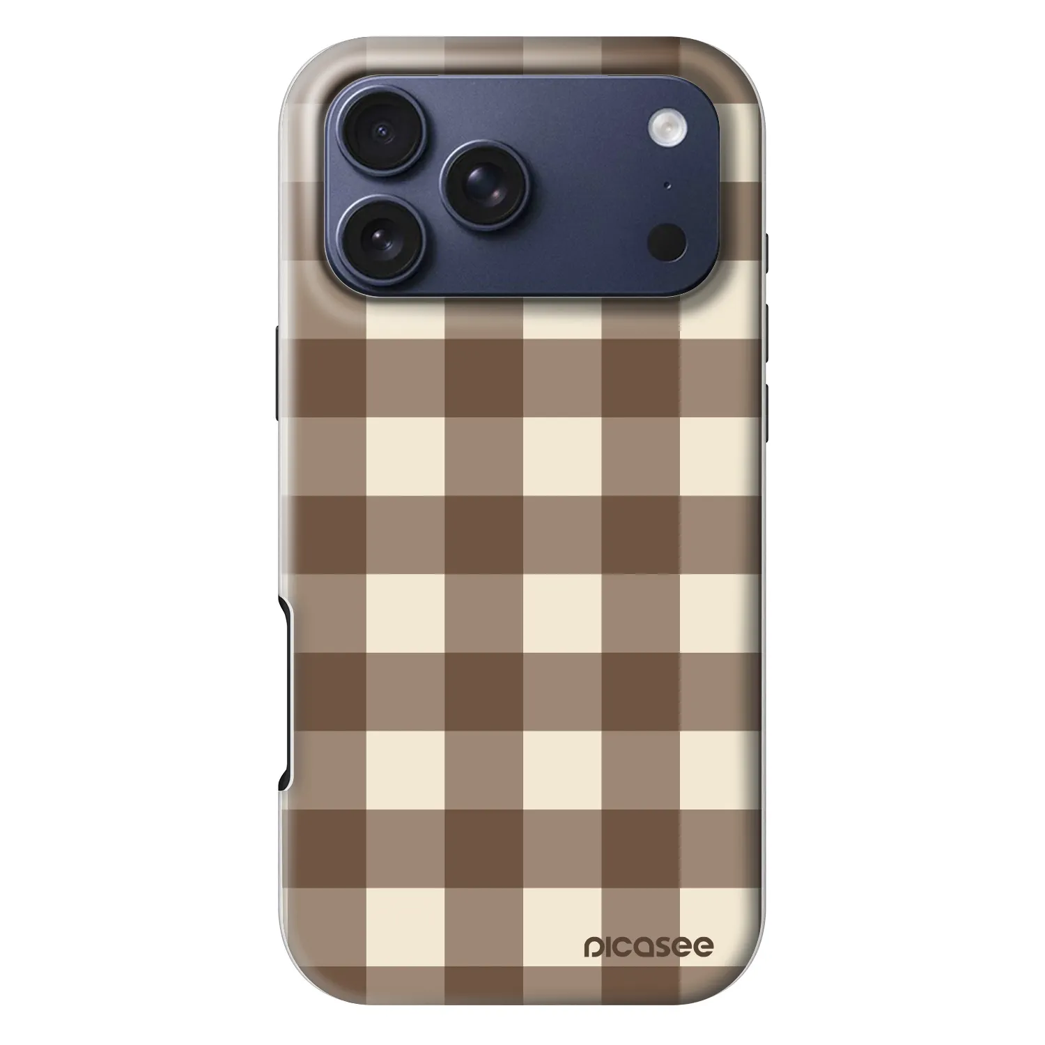 Picasee Fashion Case MagSafe za Apple iPhone 18 Pro Max - Brown grid