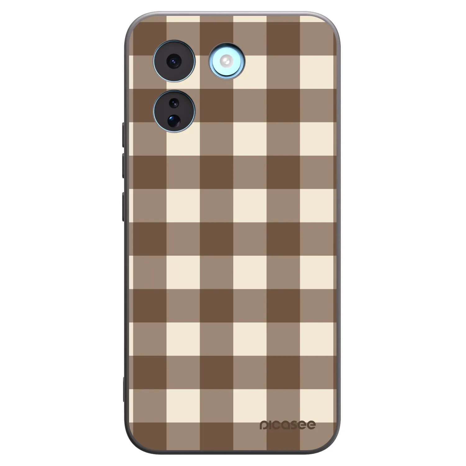 Picasee crna silikonska maskica za Xiaomi Redmi Note 17 Pro MAX 5G - Brown grid