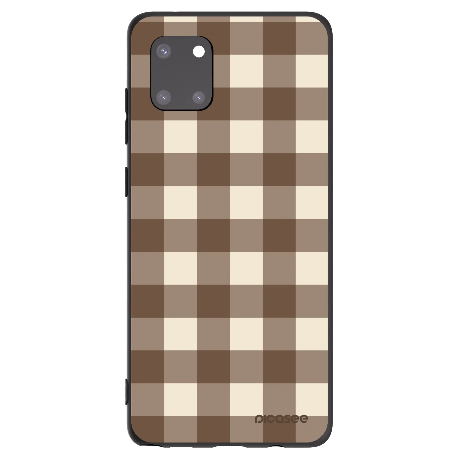 Picasee crna silikonska maskica za Samsung Galaxy Note 10 Lite N770F - Brown grid