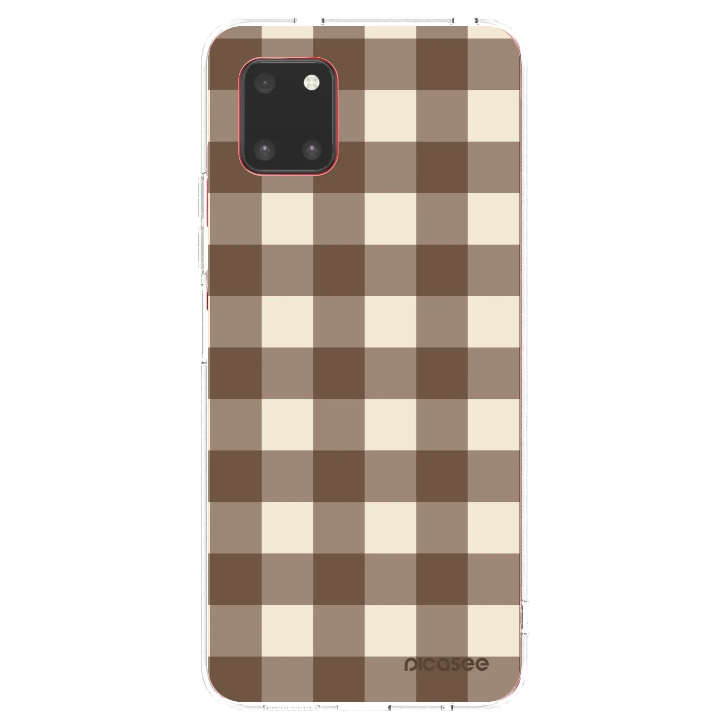 Picasee silikonska prozirna maskica za Samsung Galaxy Note 10 Lite N770F - Brown grid