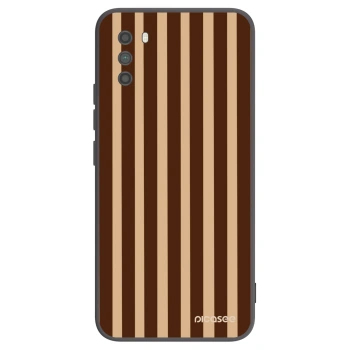 Picasee crna silikonska maskica za Xiaomi Poco M3 - Brown lines