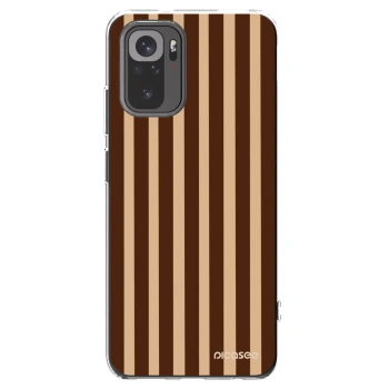 Picasee silikonska prozirna maskica za Xiaomi Redmi Note 10 - Brown lines
