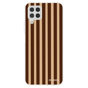 Picasee silikonska prozirna maskica za Samsung Galaxy A22 A225F 4G - Brown lines
