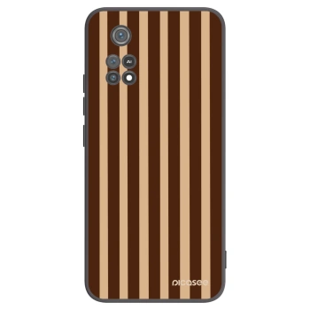 Picasee crna silikonska maskica za Xiaomi Poco M4 Pro - Brown lines
