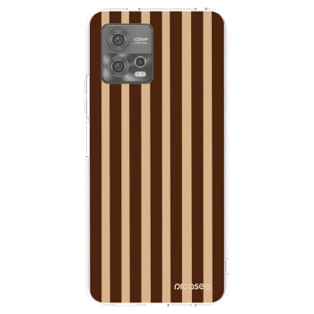 Picasee silikonska prozirna maskica za Motorola Moto G72 - Brown lines