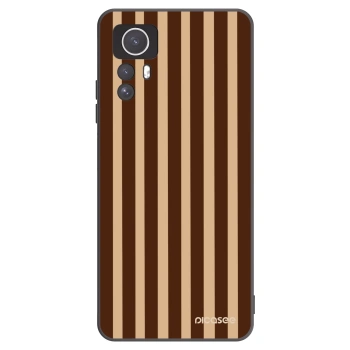 Picasee crna silikonska maskica za Xiaomi Redmi Note 12S - Brown lines