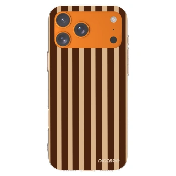 Picasee silikonska prozirna maskica za Apple iPhone 17 Pro Max - Brown lines