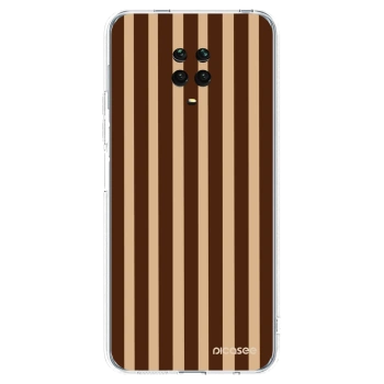 Picasee silikonska prozirna maskica za Xiaomi Redmi Note 9S - Brown lines