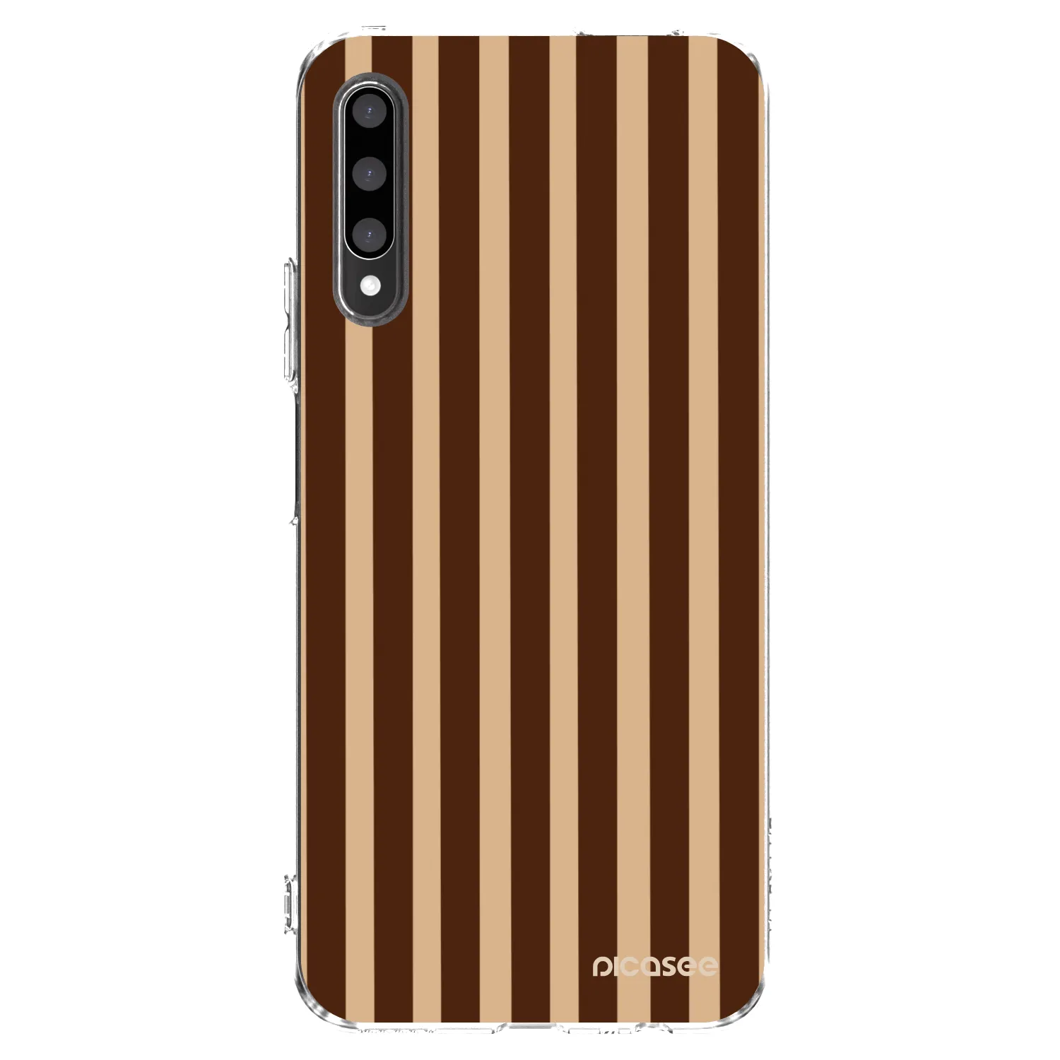 Picasee silikonska prozirna maskica za Honor 9X Pro - Brown lines