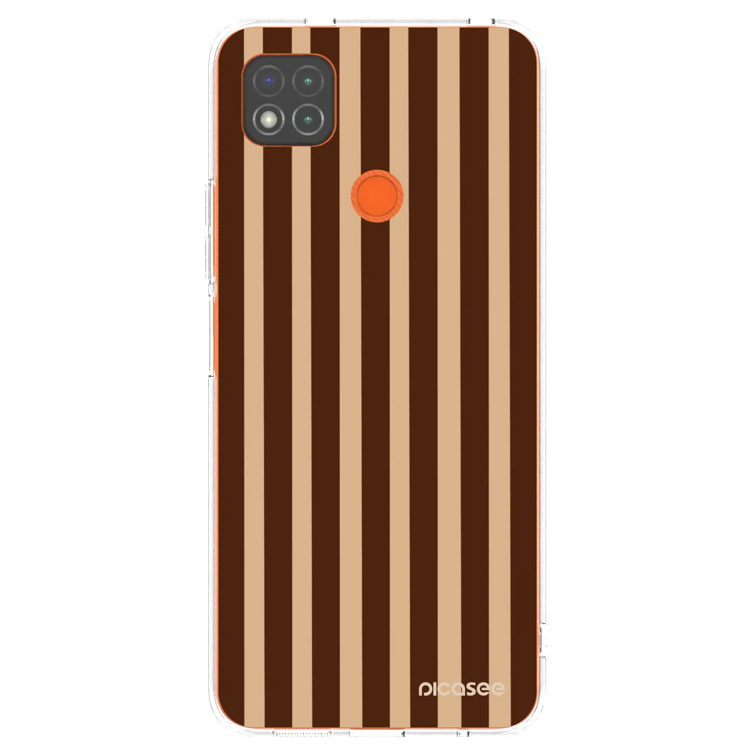 Picasee silikonska prozirna maskica za Xiaomi Redmi 9C - Brown lines