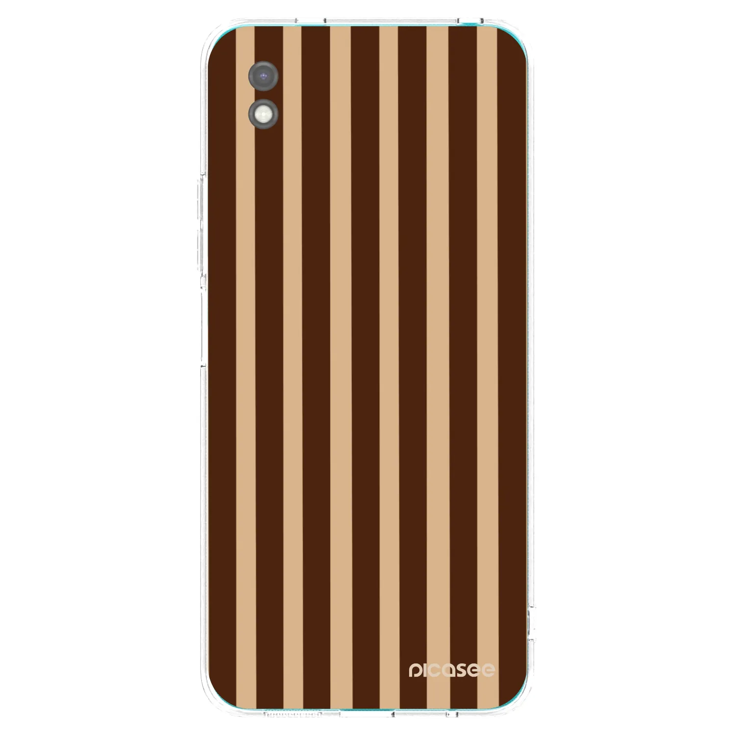 Picasee crna silikonska maskica za Xiaomi Redmi 9A - Brown lines