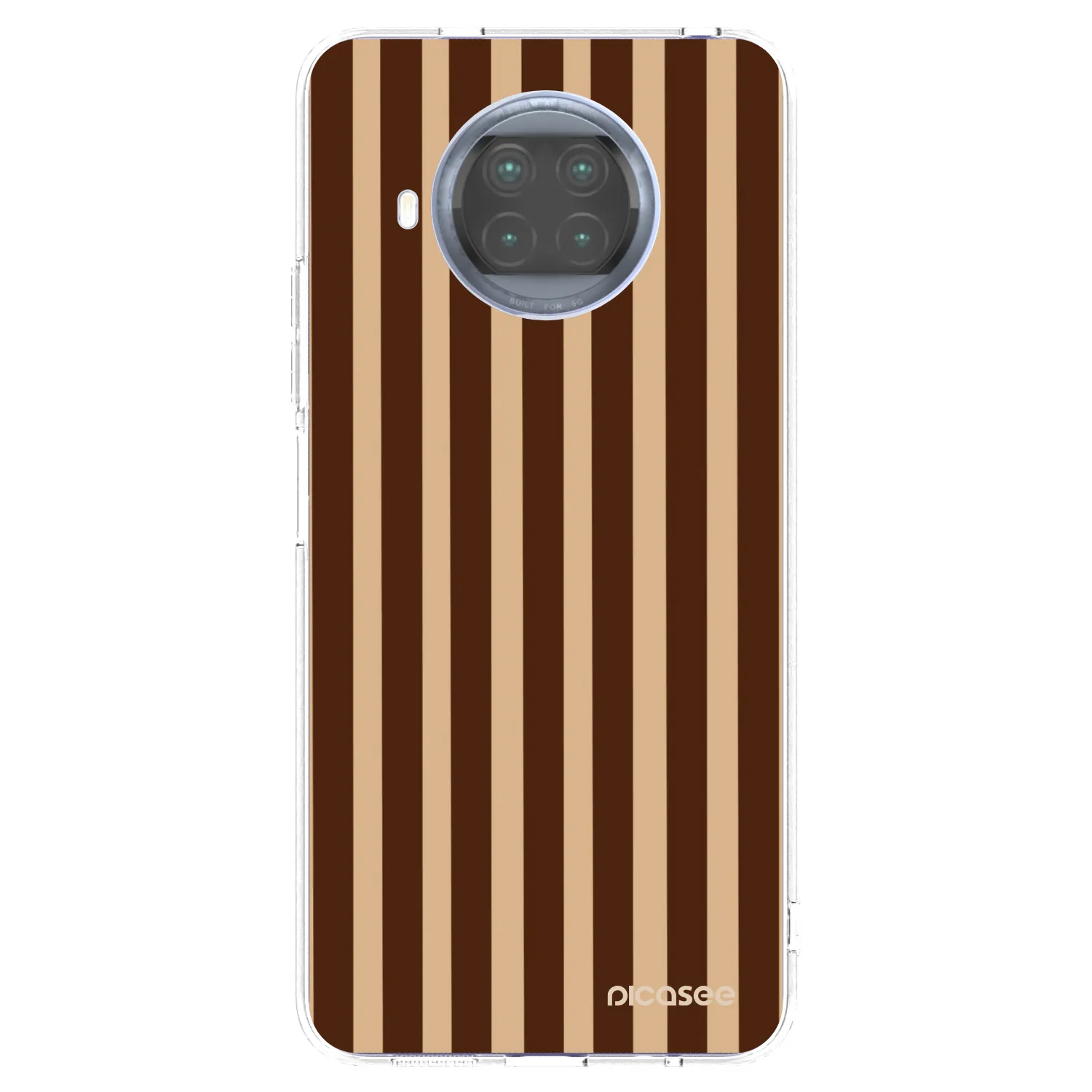 Picasee silikonska prozirna maskica za Xiaomi Mi 10T Lite - Brown lines