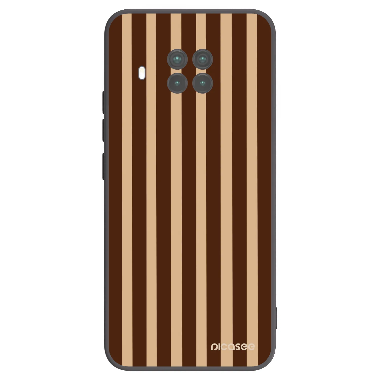 Picasee crna silikonska maskica za Xiaomi Mi 10T Lite - Brown lines