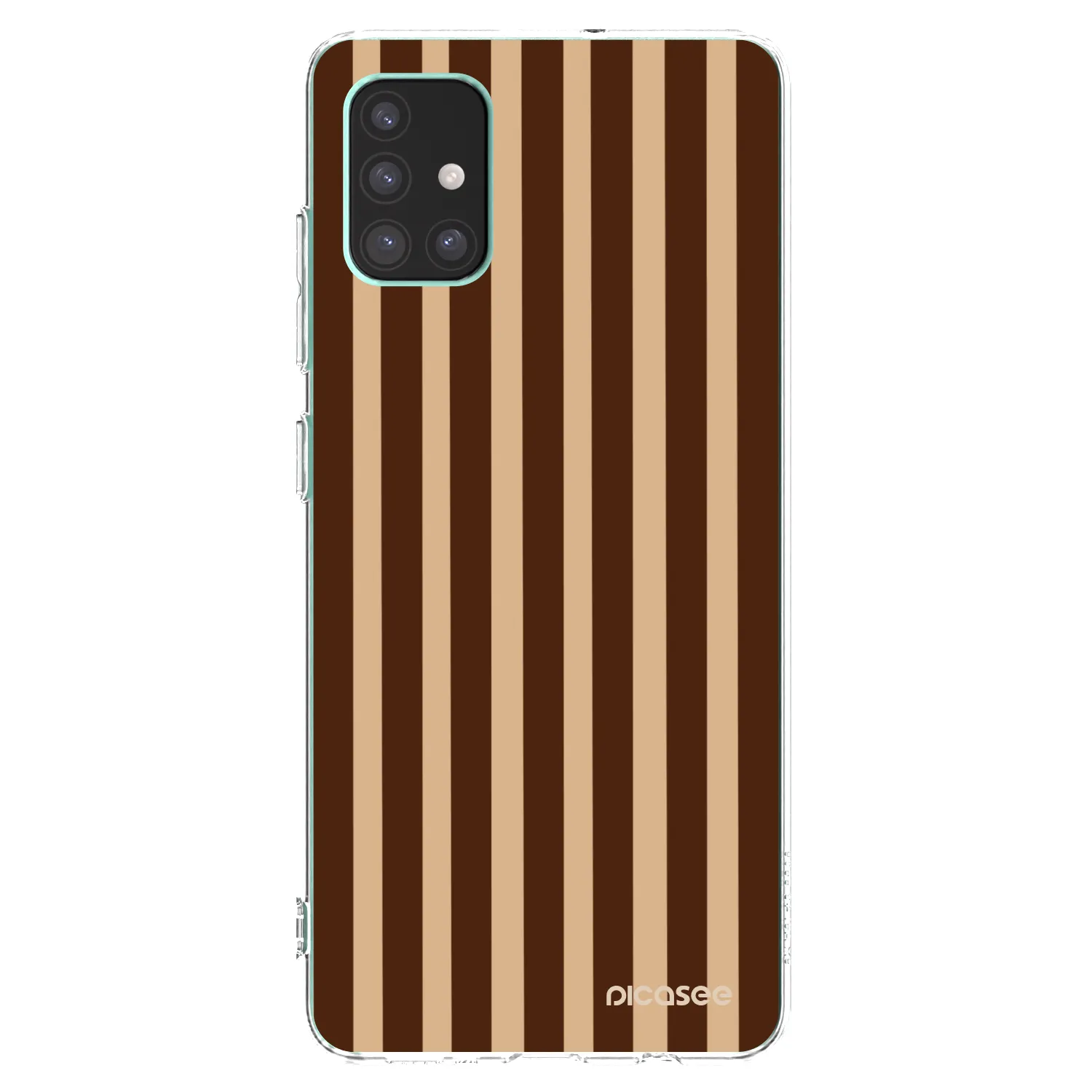 Picasee silikonska prozirna maskica za Samsung Galaxy M51 M515F - Brown lines