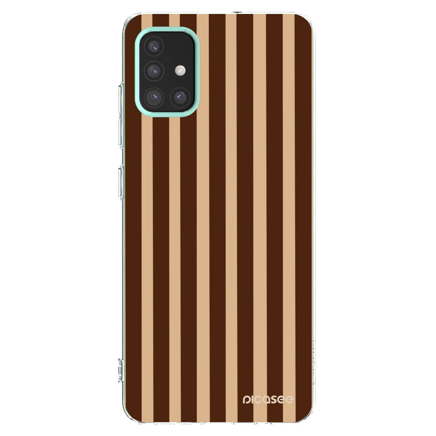 Picasee silikonska prozirna maskica za Samsung Galaxy M31s - Brown lines