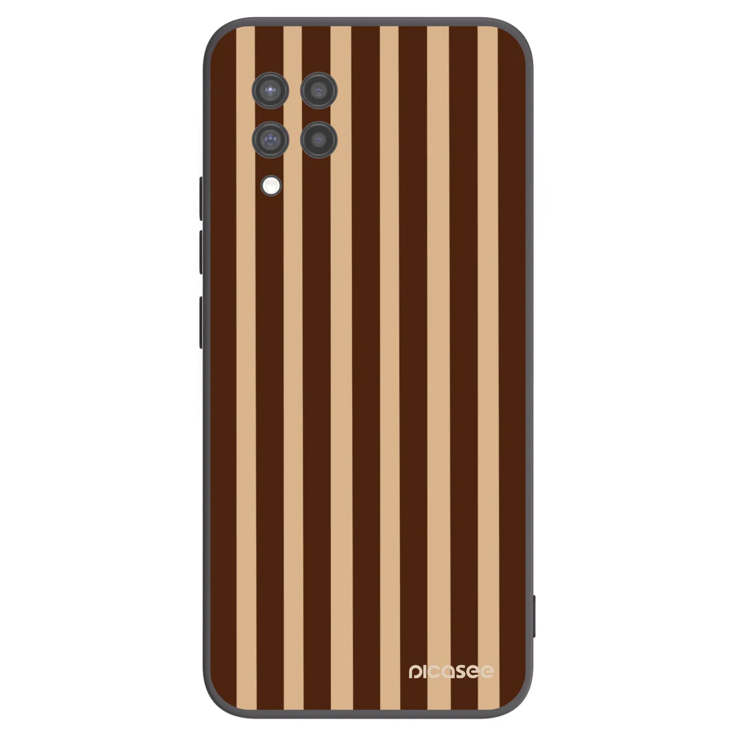 Picasee crna silikonska maskica za Samsung Galaxy A42 A426B - Brown lines