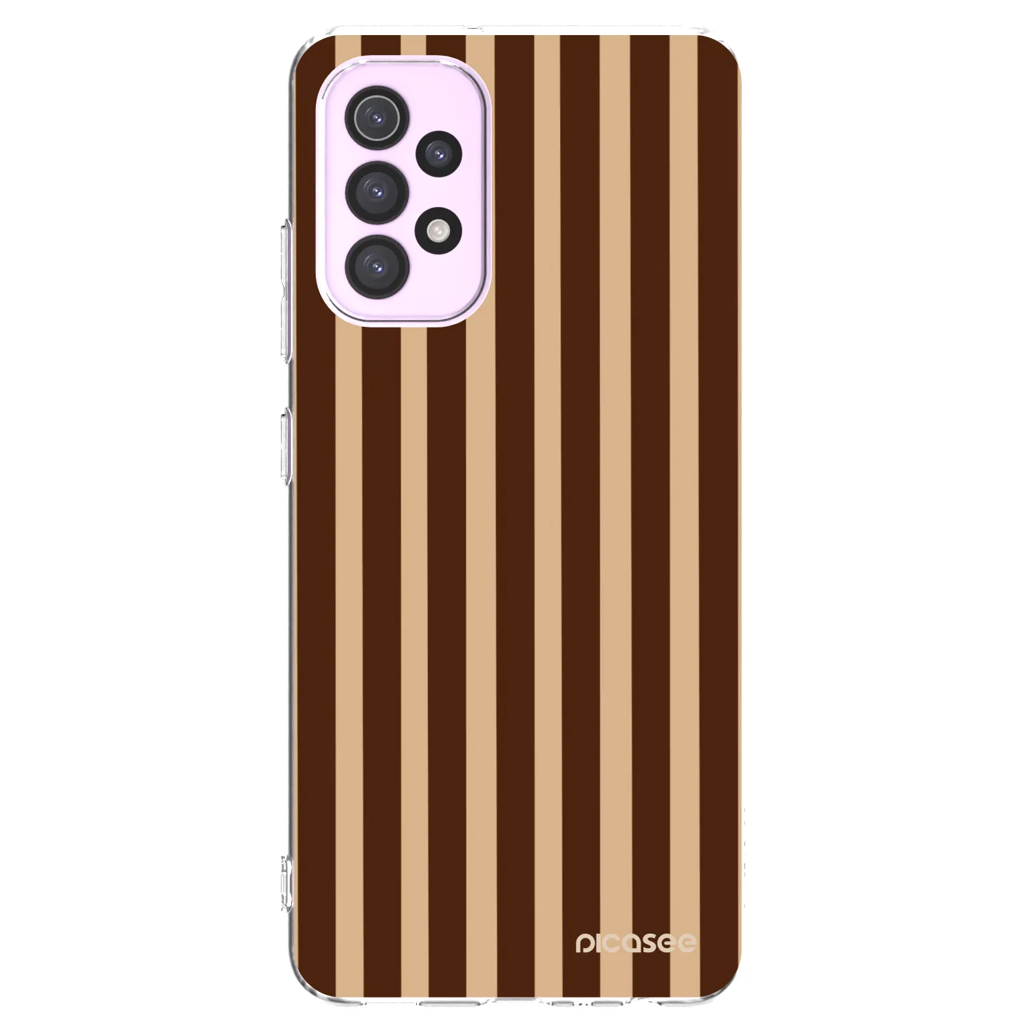 Picasee silikonska prozirna maskica za Samsung Galaxy A32 5G A326B - Brown lines