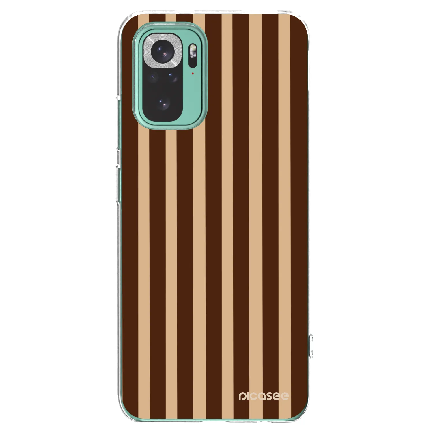 Picasee silikonska prozirna maskica za Xiaomi Redmi Note 10 Pro - Brown lines
