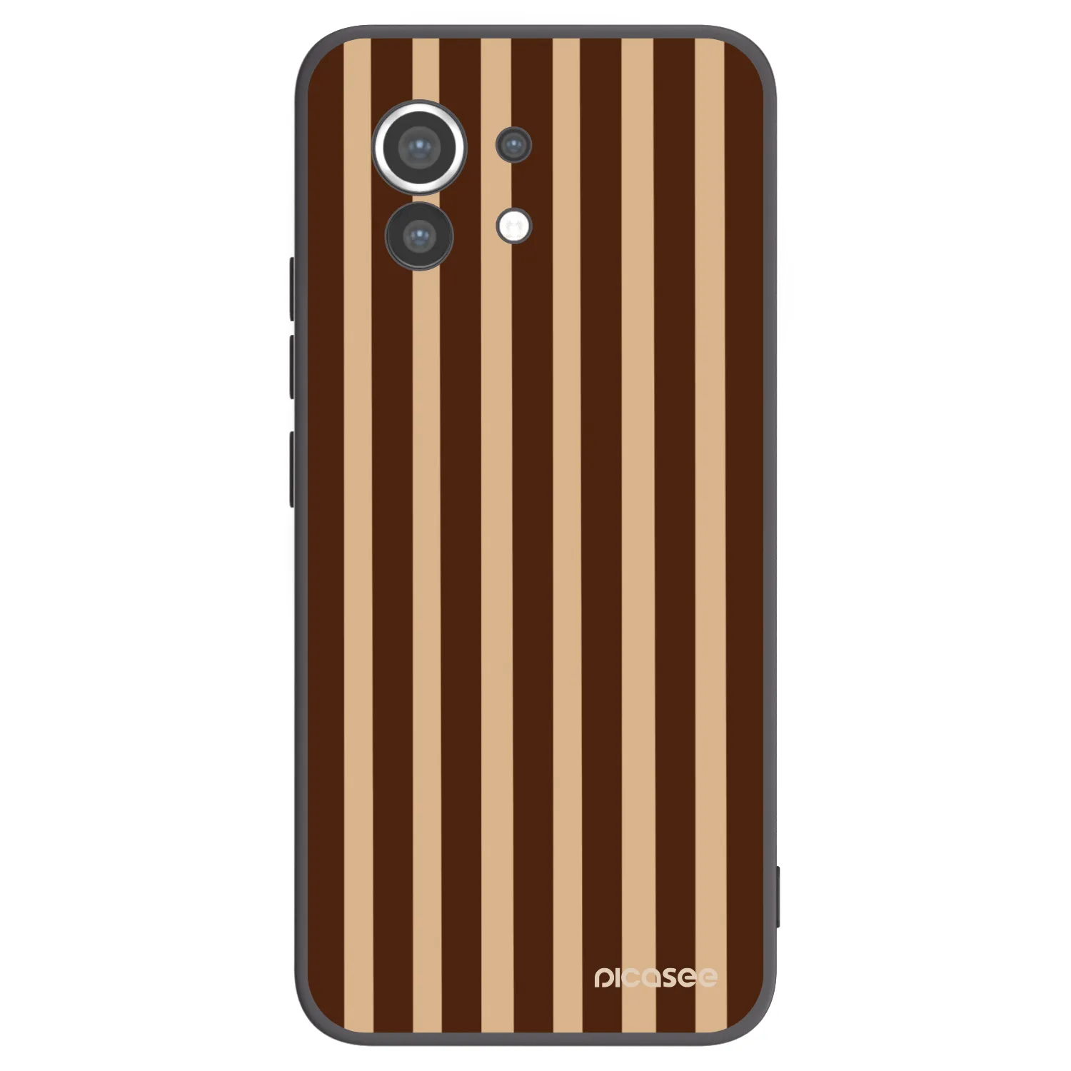Picasee crna silikonska maskica za Xiaomi Mi 11 - Brown lines