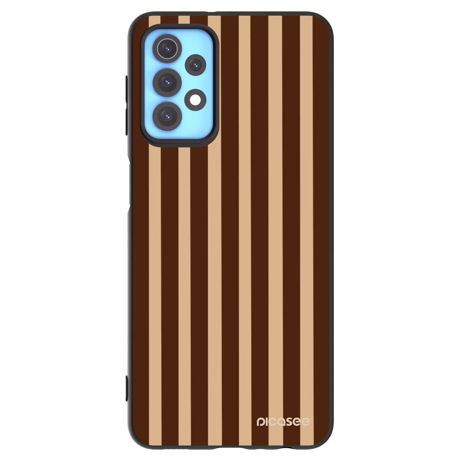 Picasee crna silikonska maskica za Samsung Galaxy A32 4G SM-A325F - Brown lines